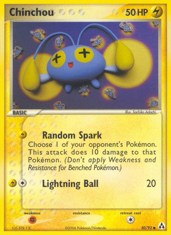 EX Legend Maker Chinchou #50/92